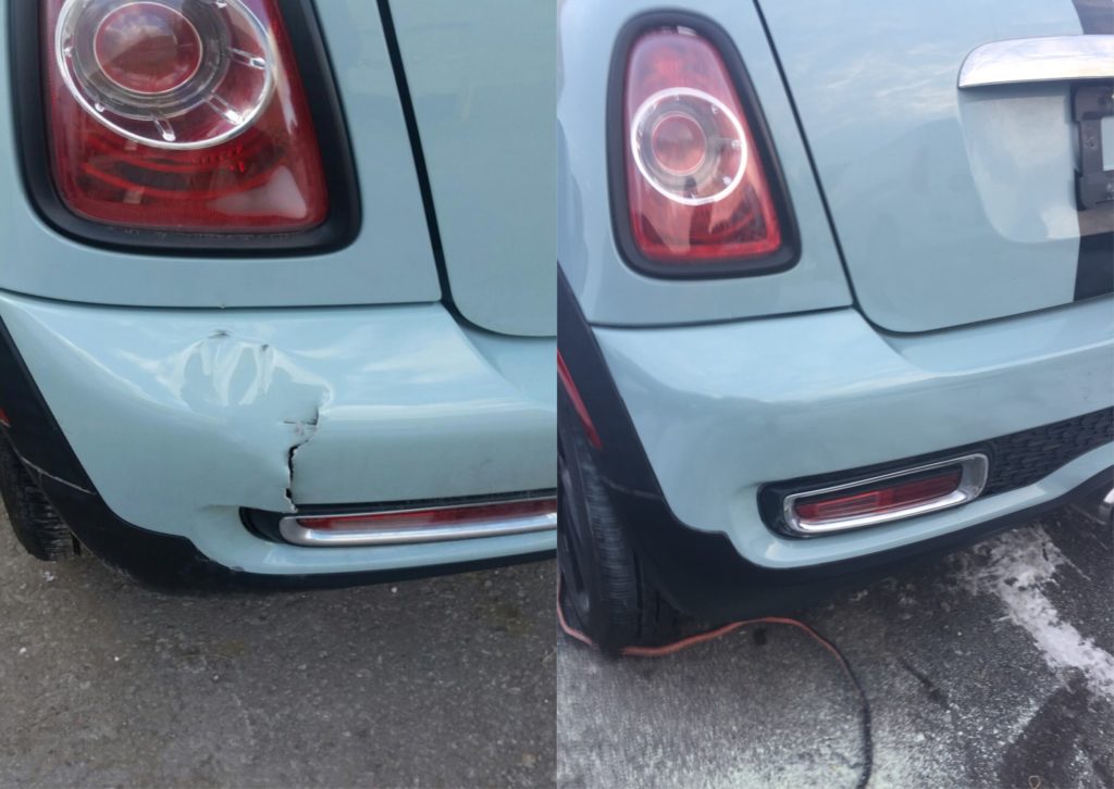 Cracked bumper repair